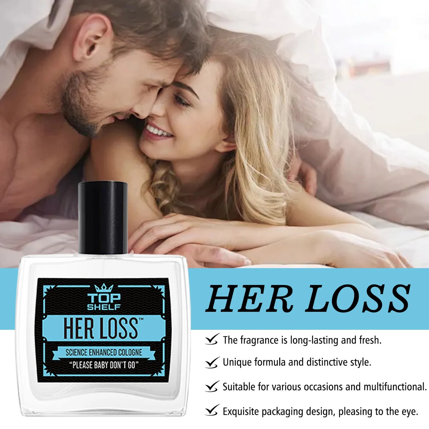 Her Loss Cologne for Men 3.4OZ, Her Loss Pheromone Cologne for Men.