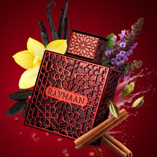 RAYHAAN Crimson Eau De Parfum Spray, 3.4 Ounce (Unisex)